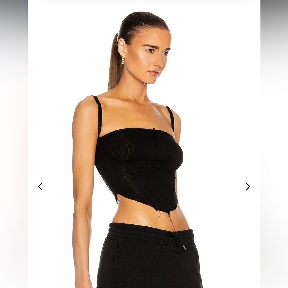 SAMI MIRO VINTAGE V-Cut Black Tank Top